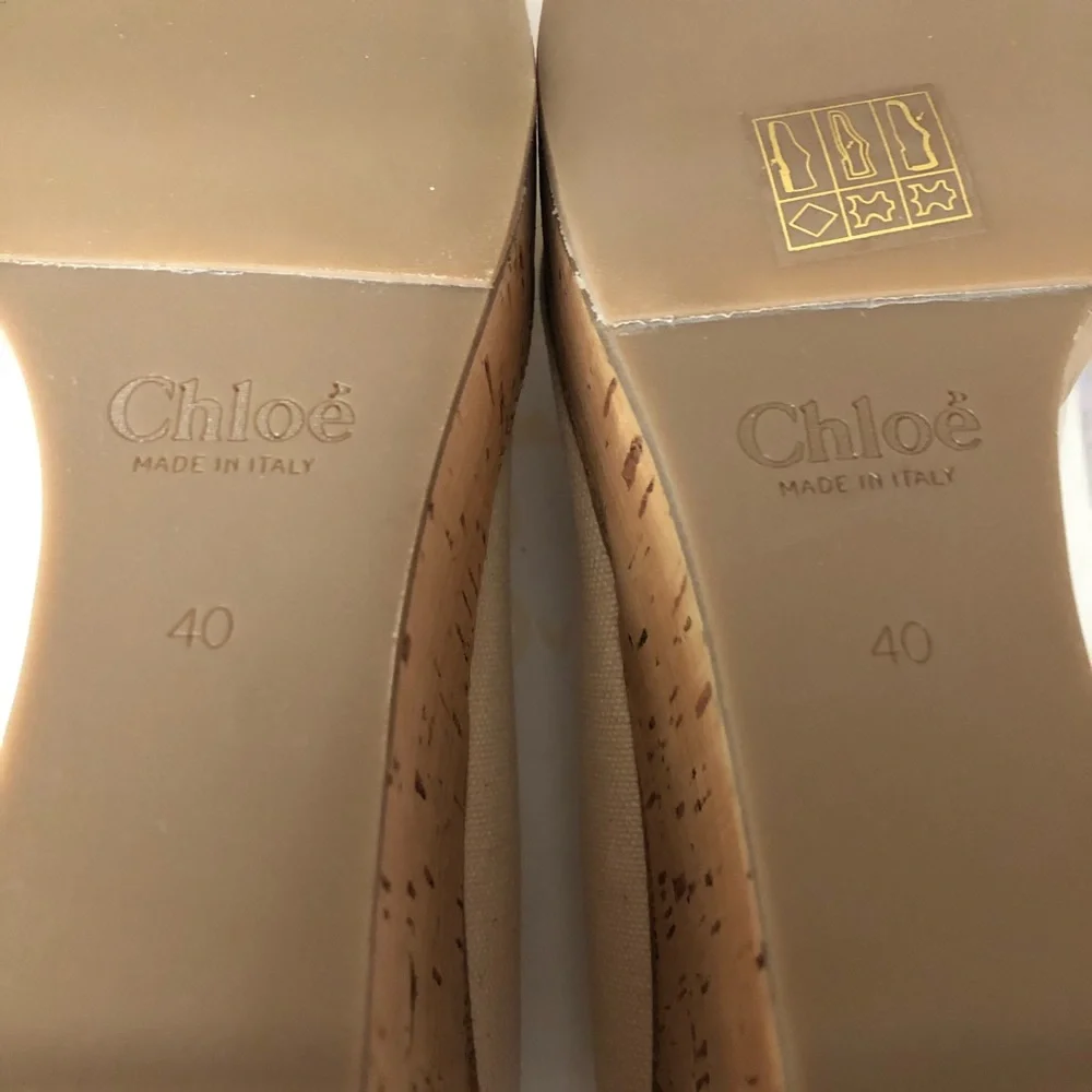 Chloe platform penny loafer wedges